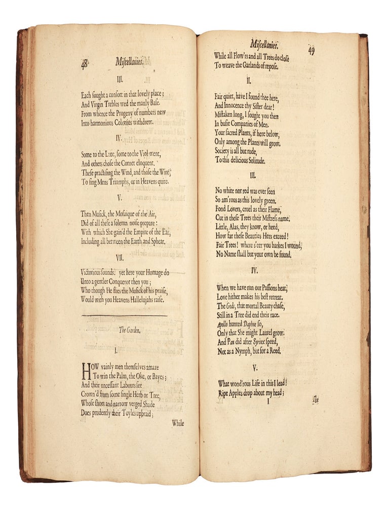 Miscellaneous poems By Andrew Marvell, Esq; late Member of the Honourable House of Commons