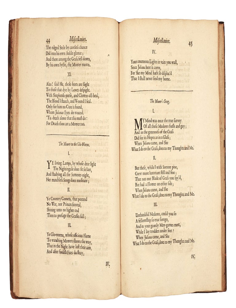 Miscellaneous poems By Andrew Marvell, Esq; late Member of the Honourable House of Commons