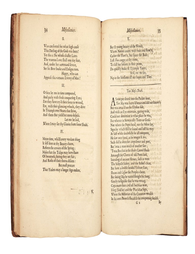 Miscellaneous poems By Andrew Marvell, Esq; late Member of the Honourable House of Commons