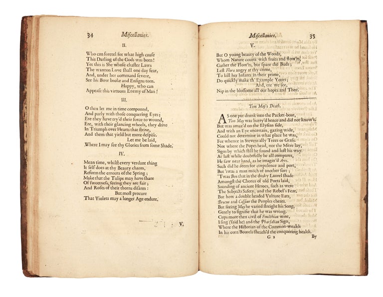 Miscellaneous poems By Andrew Marvell, Esq; late Member of the Honourable House of Commons
