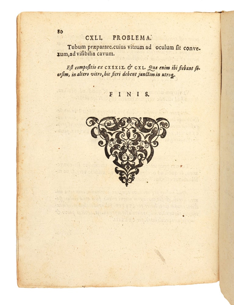 Dioptrice seu demonstratio eorum quae visui & visibilibus propter conspicilla non ita pridem inventa accidunt. Praemissae epistolae Galilaei de iis, quae post editionem Nuncii Siderii ope perspicilli, nova & admiranda in coelo deprehensa sunt. Item Examen praefationis Joannis Penae Galli in Optica Euclidis, de usu optices in philosophia.
