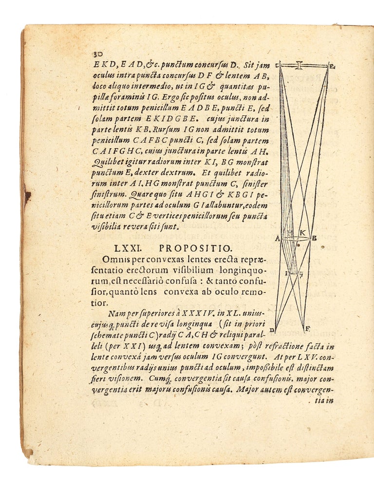 Dioptrice seu demonstratio eorum quae visui & visibilibus propter conspicilla non ita pridem inventa accidunt. Praemissae epistolae Galilaei de iis, quae post editionem Nuncii Siderii ope perspicilli, nova & admiranda in coelo deprehensa sunt. Item Examen praefationis Joannis Penae Galli in Optica Euclidis, de usu optices in philosophia.