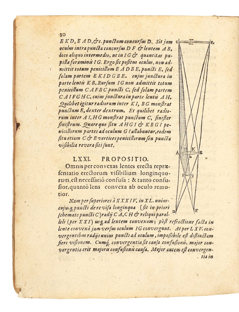 Dioptrice seu demonstratio eorum quae visui & visibilibus propter conspicilla non ita pridem inventa accidunt. Praemissae epistolae Galilaei de iis, quae post editionem Nuncii Siderii ope perspicilli, nova & admiranda in coelo deprehensa sunt. Item Examen praefationis Joannis Penae Galli in Optica Euclidis, de usu optices in philosophia.