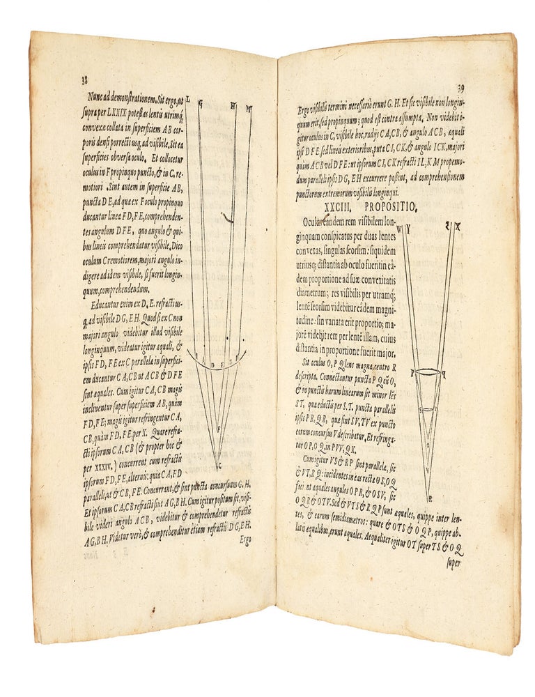 Dioptrice seu demonstratio eorum quae visui & visibilibus propter conspicilla non ita pridem inventa accidunt. Praemissae epistolae Galilaei de iis, quae post editionem Nuncii Siderii ope perspicilli, nova & admiranda in coelo deprehensa sunt. Item Examen praefationis Joannis Penae Galli in Optica Euclidis, de usu optices in philosophia.