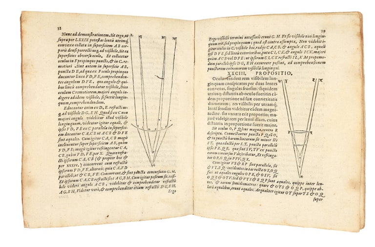 Dioptrice seu demonstratio eorum quae visui & visibilibus propter conspicilla non ita pridem inventa accidunt. Praemissae epistolae Galilaei de iis, quae post editionem Nuncii Siderii ope perspicilli, nova & admiranda in coelo deprehensa sunt. Item Examen praefationis Joannis Penae Galli in Optica Euclidis, de usu optices in philosophia.