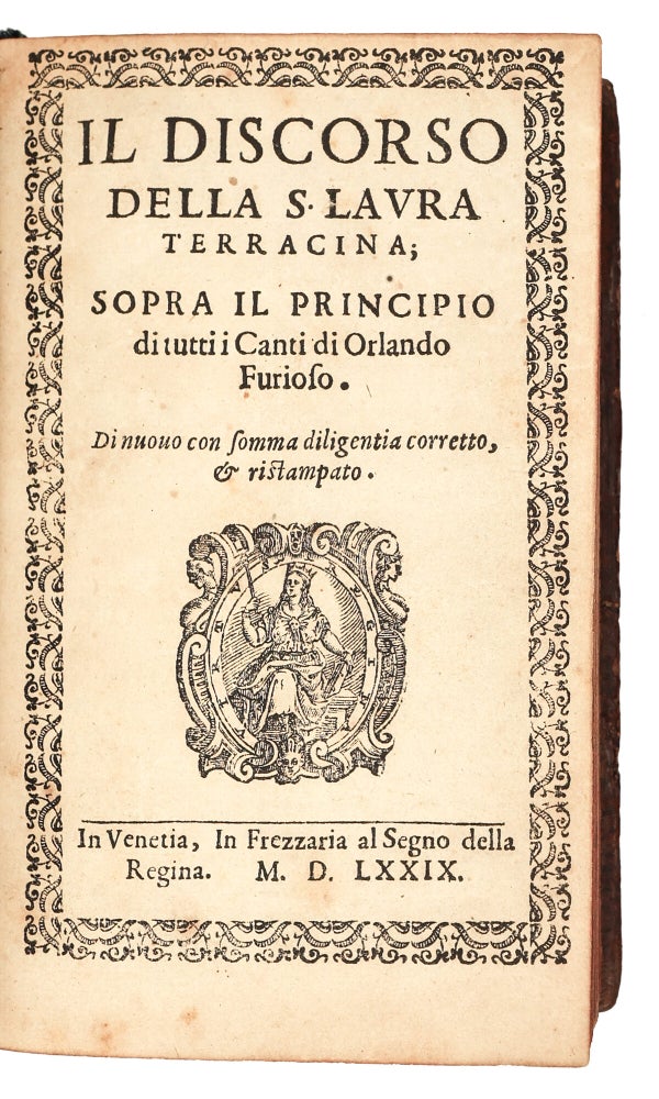 Il discorso della s. Laura Terracina; sopra il principio di tutti i canti di Orlando Furioso.