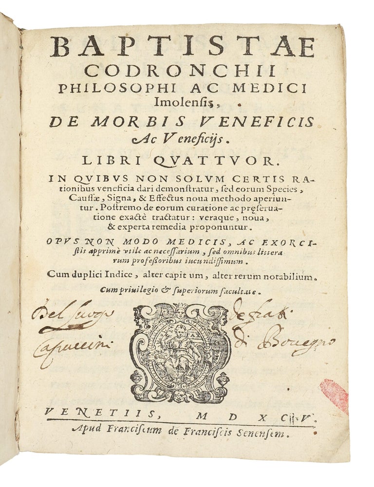 De morbis veneficis ac veneficijs. Opus... medicis, ac exorcists apprime