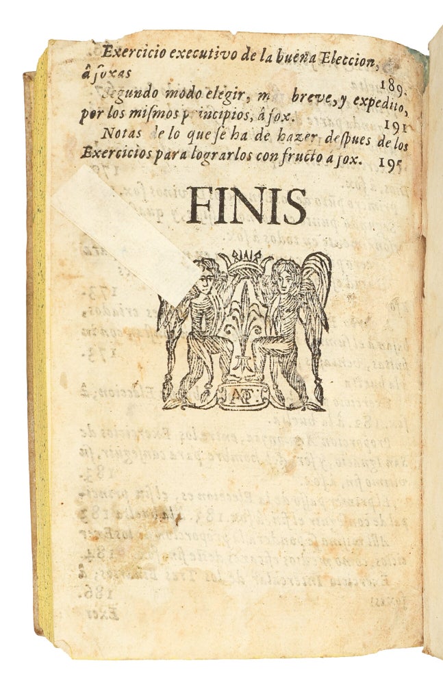 Exercicios Espirituales de San Ignacio, acomodados a el estado, y Profession Religiosa, de las Señoras Virgenes, Esposas de Christo; instruido con vn diario, breve; pero suficiente de todos los éxercicios cotidianos para que se empiezen à exercitar, dispuesto por el P. Prefecto de la Congregacion de la Purissima fundada con autoridad apostolica en el Colegio Maximo de San Pedro, y San Pablo de la Compañia de Iesus de esta corte. Dedicados a las Mismas Señoras Religiosas Virgenes Esposas de Christo.