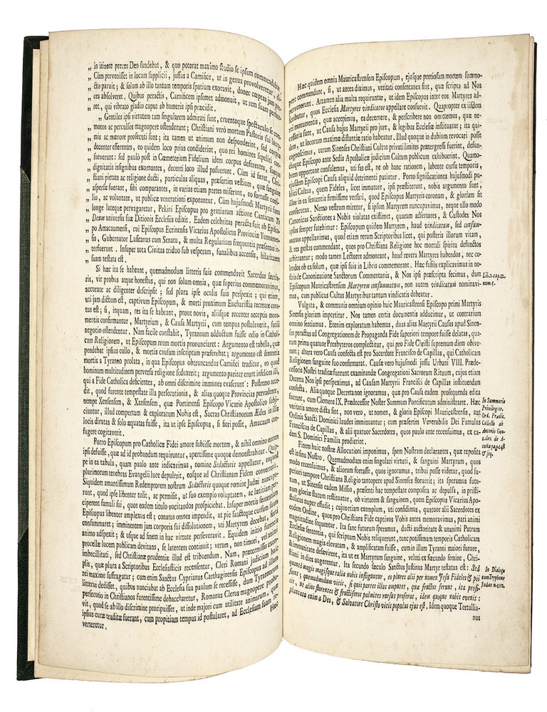 [Drop title] Allocutio SSmi. Dni. Nostri BENEDICTI PP. XIV. habita in Consistorio Secreto die 16. Septemb. 1748. De pretiosa morte Petri Martyris ex Ordine Praedicatorum, Episcopi Mauricastrensis, Vicarii Apostolici Provinciae Fo-Kiensis in Regno Sinensi.