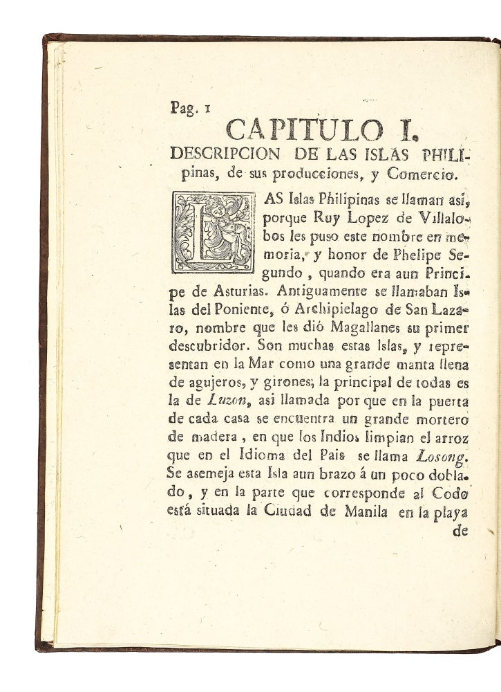 Historia de las Islas Philipinas.