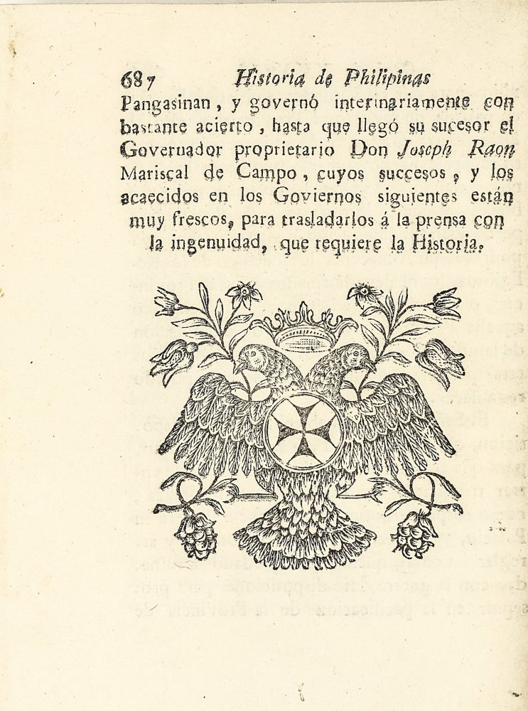 Historia de las Islas Philipinas.